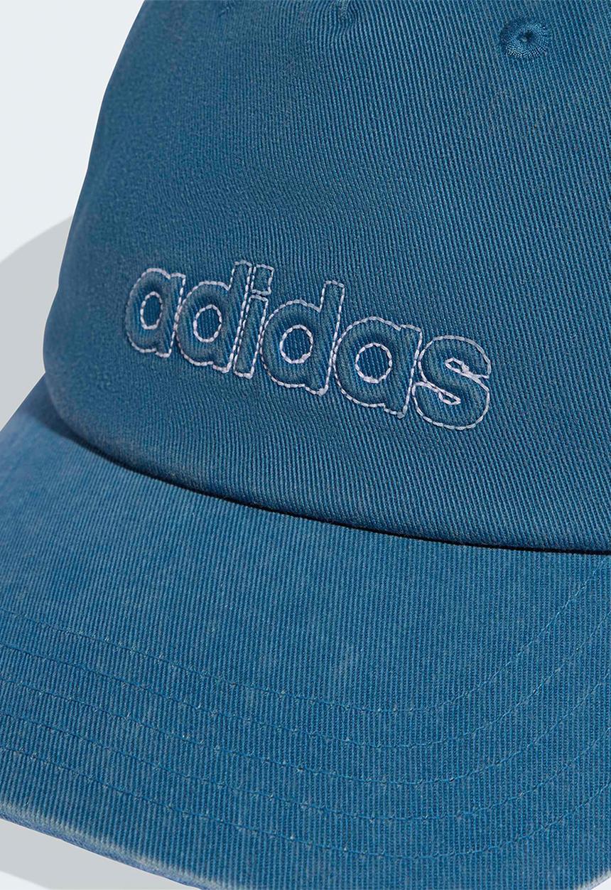 adidas Performance - Washed dad cap - dusky petrol/white