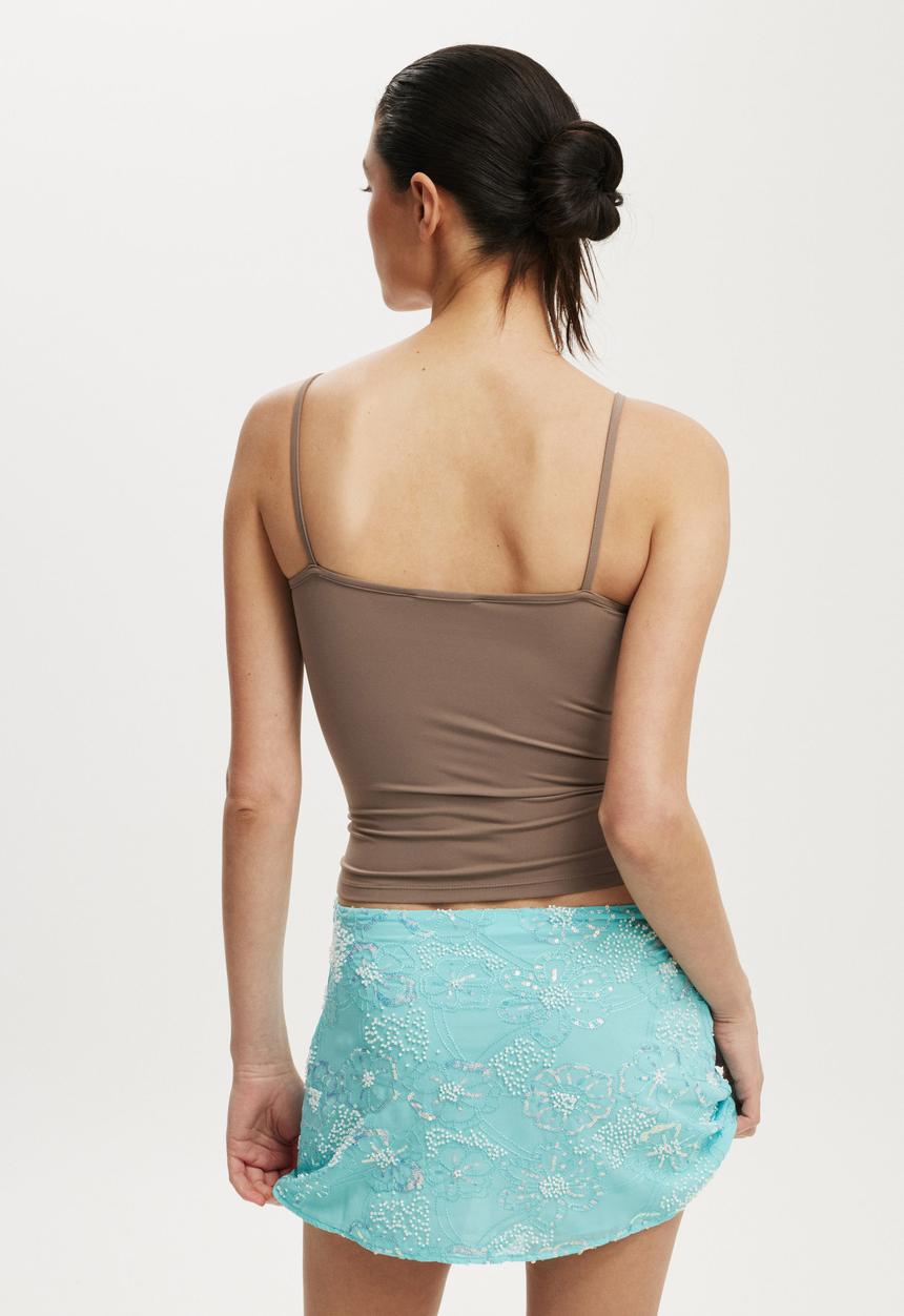 Cotton On - Hold me cami - washed mocha