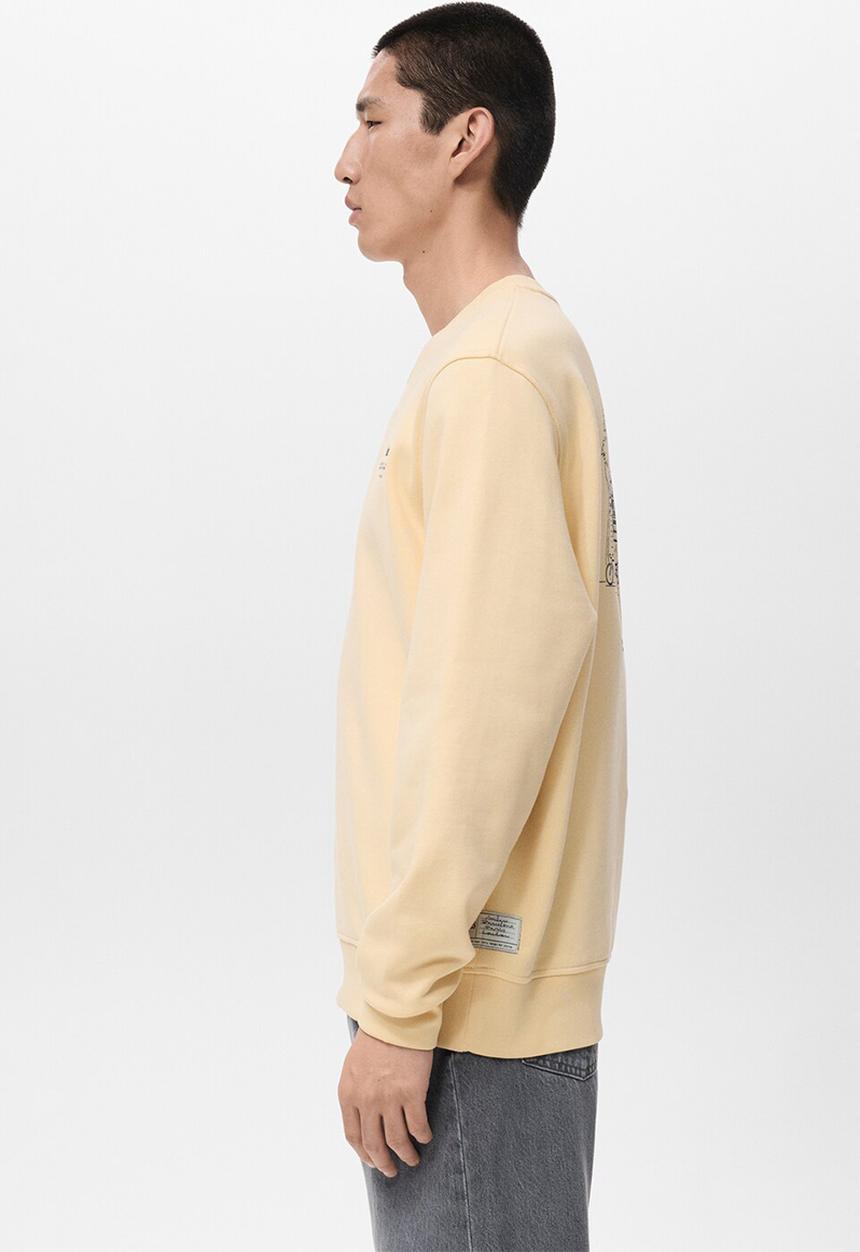 MANGO - Sweatshirtbcn - Pastel Yellow