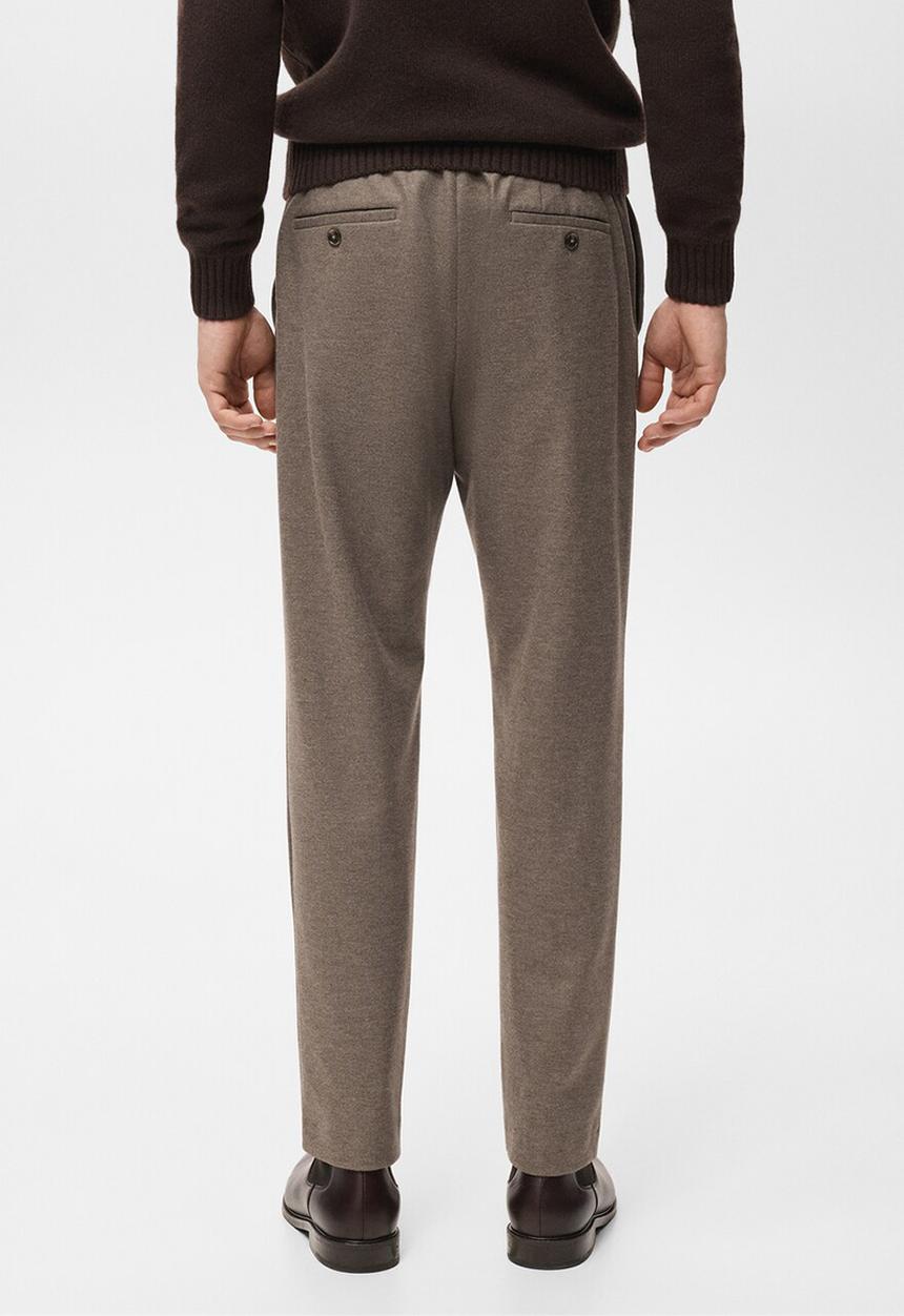 MANGO - Trouserspolar - Tobacco-Brown