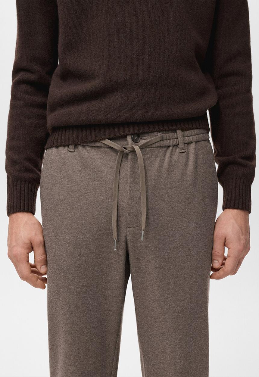 MANGO - Trouserspolar - Tobacco-Brown