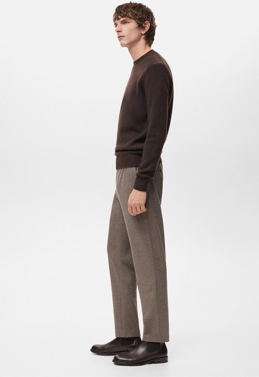 MANGO - Trouserspolar - Tobacco-Brown