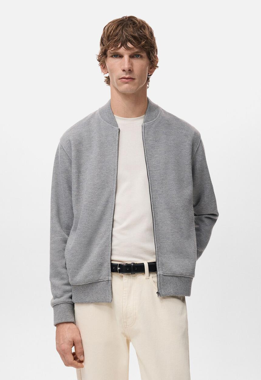 MANGO - Sweatshirt Cerlerb - Light Grey Denim