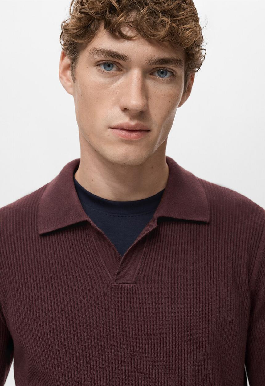 MANGO - Sweaterantiguas - Bordeaux