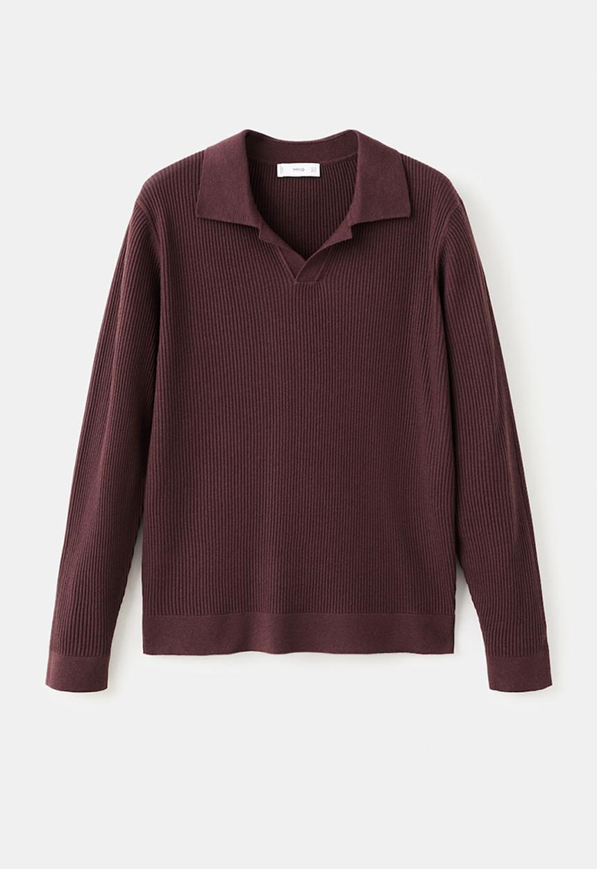 MANGO - Sweaterantiguas - Bordeaux