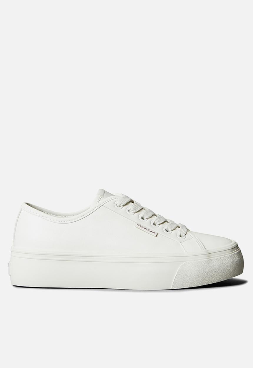 Calvin Klein - Vulc Flatform Lace Up - Lily White