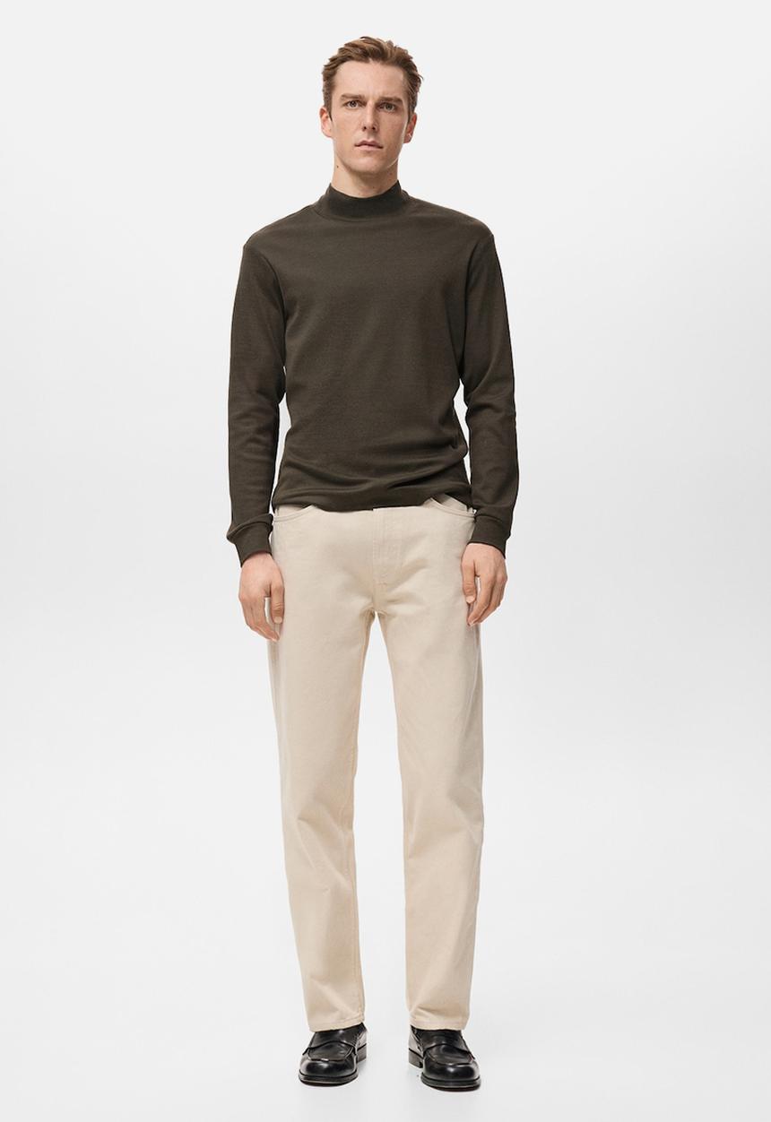 MANGO - T-Shirtluton - Dark Brown