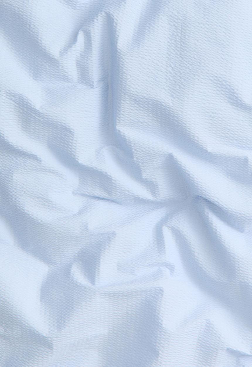 H&M - Seersucker double/king size duvet cover set - light blue