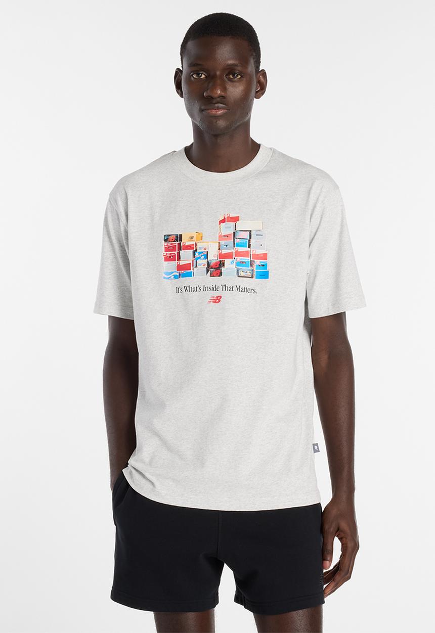 New Balance  - Boxes T-Shirt - Grey