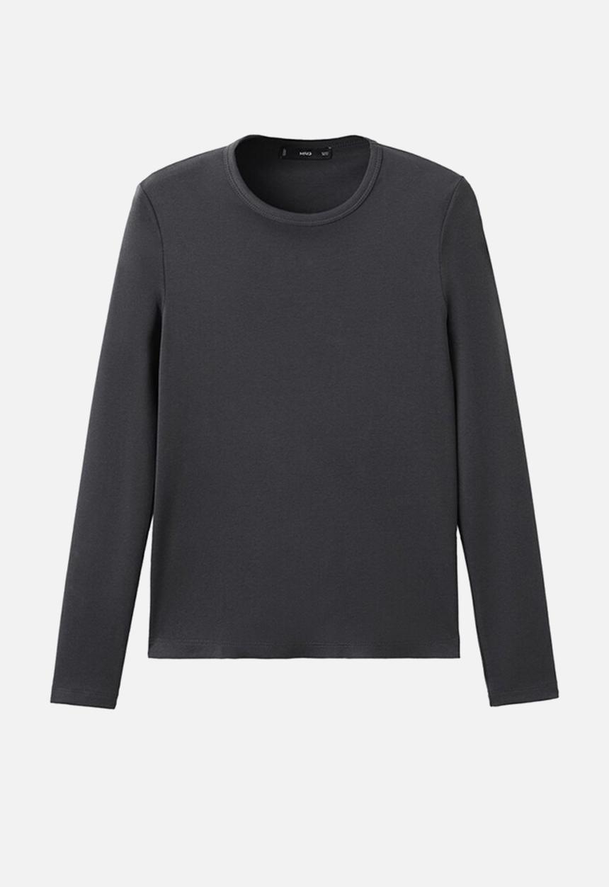 MANGO - T-shirt nisa - charcoal