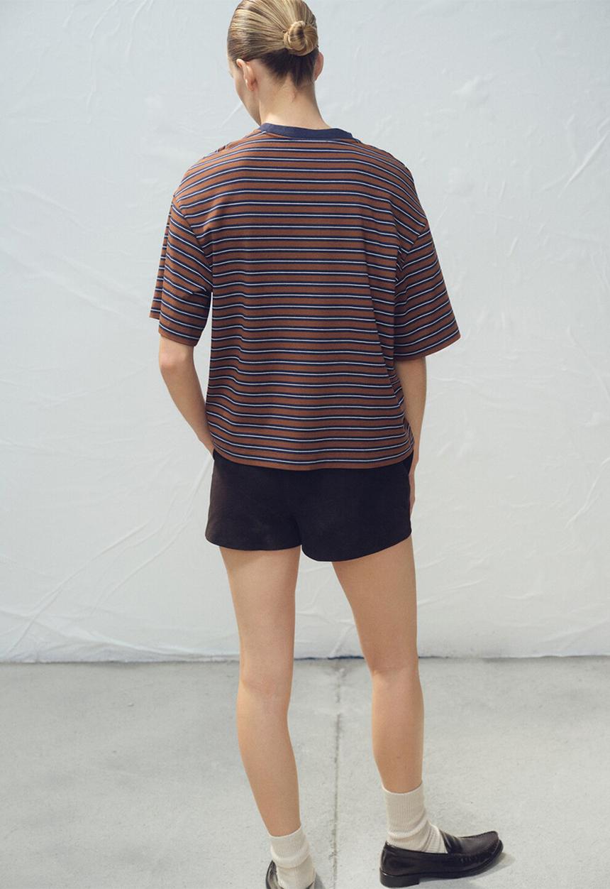 MANGO - T-shirt rali - rust/copper