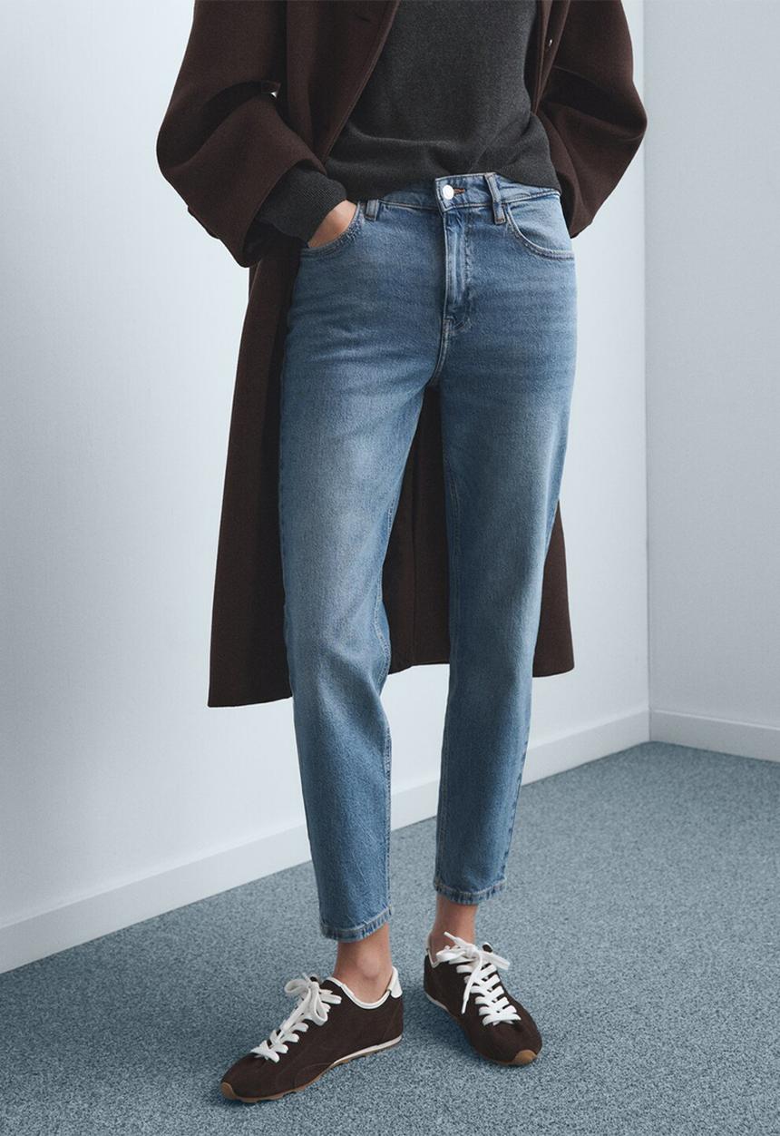 MANGO - Jeans newmom - medium blue