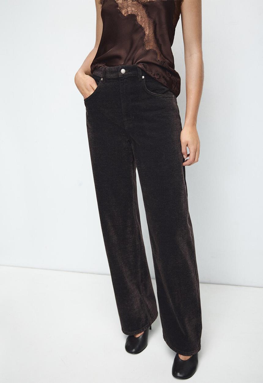 MANGO - Jeans tokio - dark brown