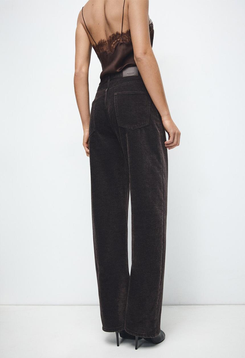 MANGO - Jeans tokio - dark brown