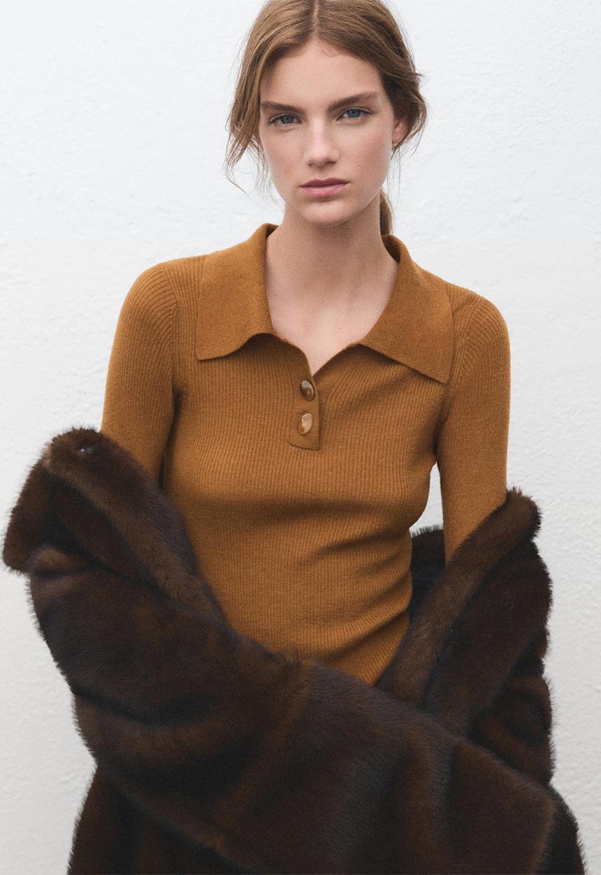 Sweater yema - medium brown