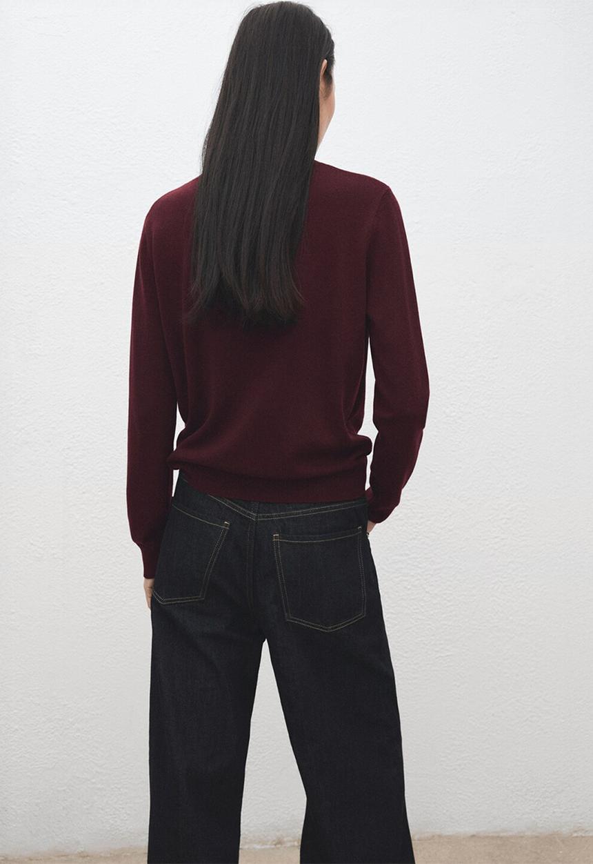 MANGO - Sweater regalo - dark red