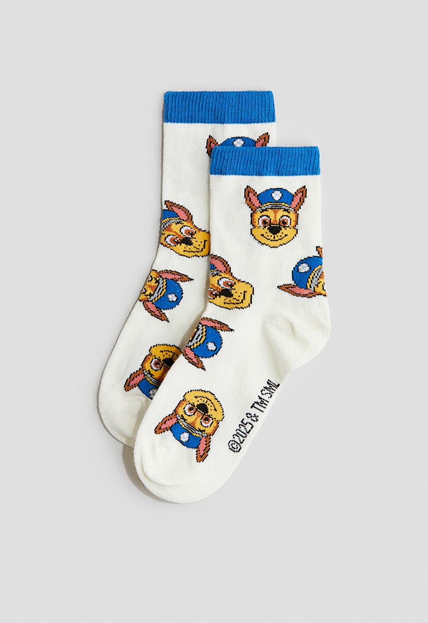H&M - 5-Pack patterned socks - blue paw patrol