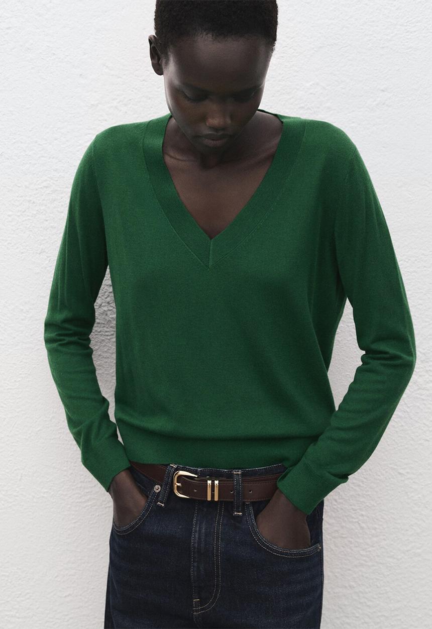 MANGO - Sweater luccav - dark green