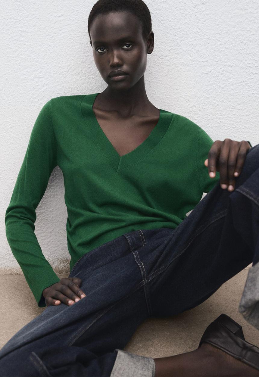 MANGO - Sweater luccav - dark green