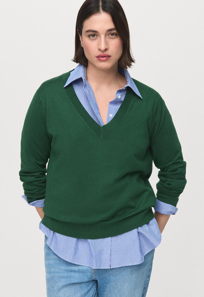 MANGO - Sweater luccav - dark green
