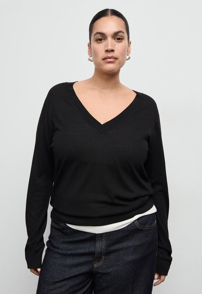 MANGO - Sweater luccav - black