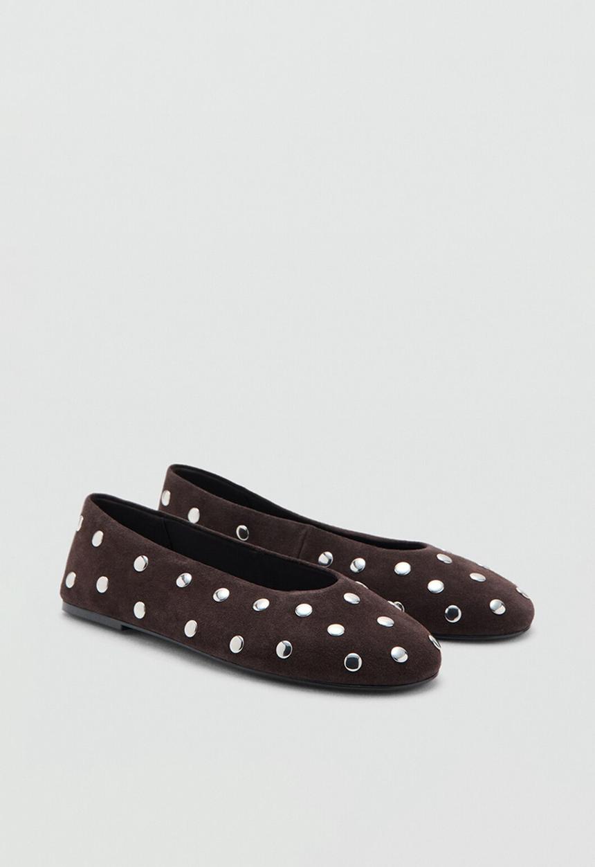 MANGO - Savoir1 suede pump - dark brown
