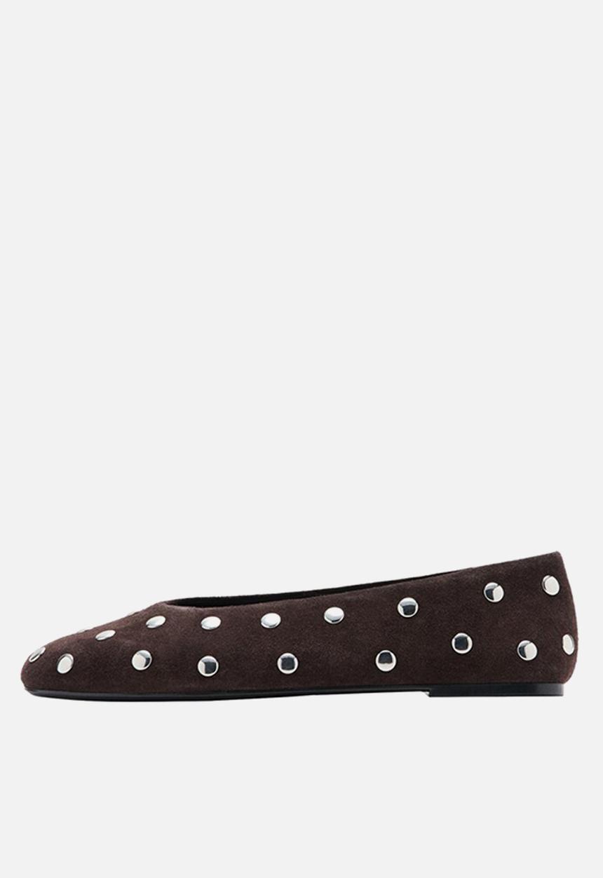 MANGO - Savoir1 suede pump - dark brown