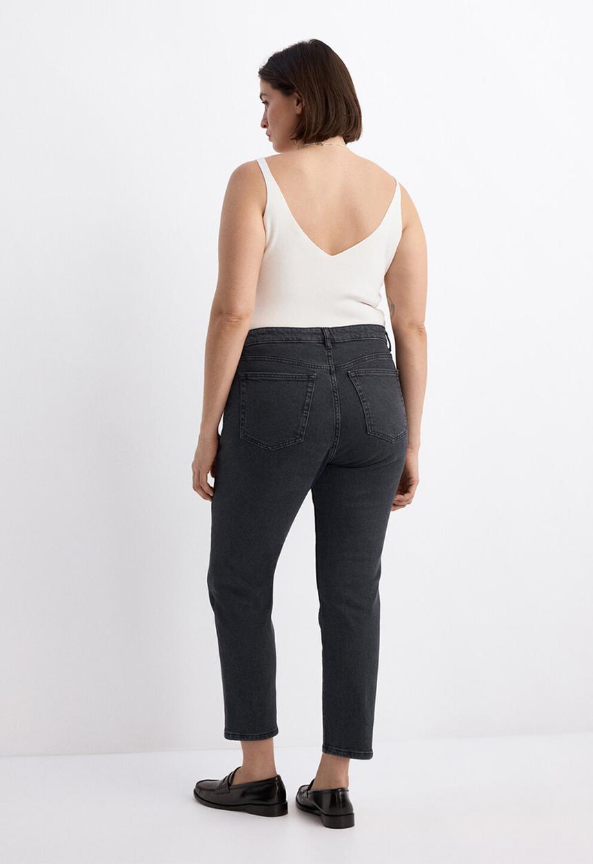MANGO - Jeans claudia - open gray