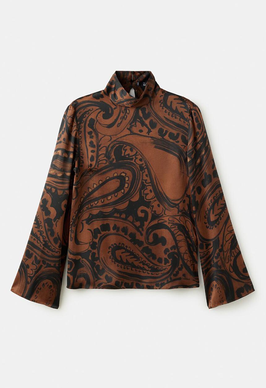 MANGO - Blouse matilda - medium orange