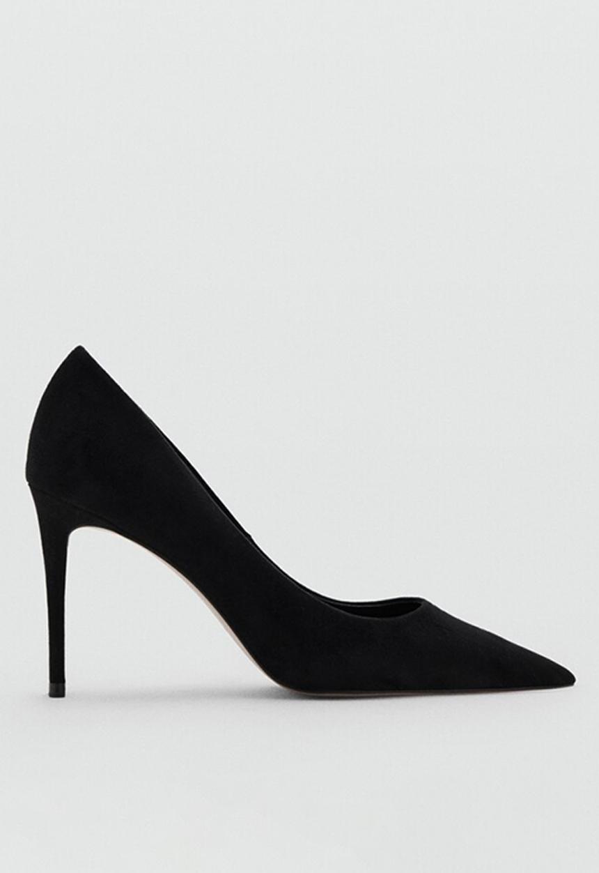 MANGO - Clatch stiletto court heel - black