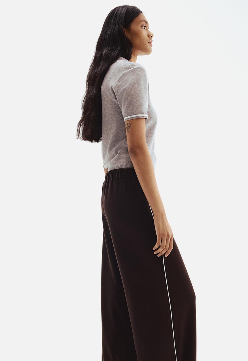 H&M - Wide pull-on trousers - dark brown