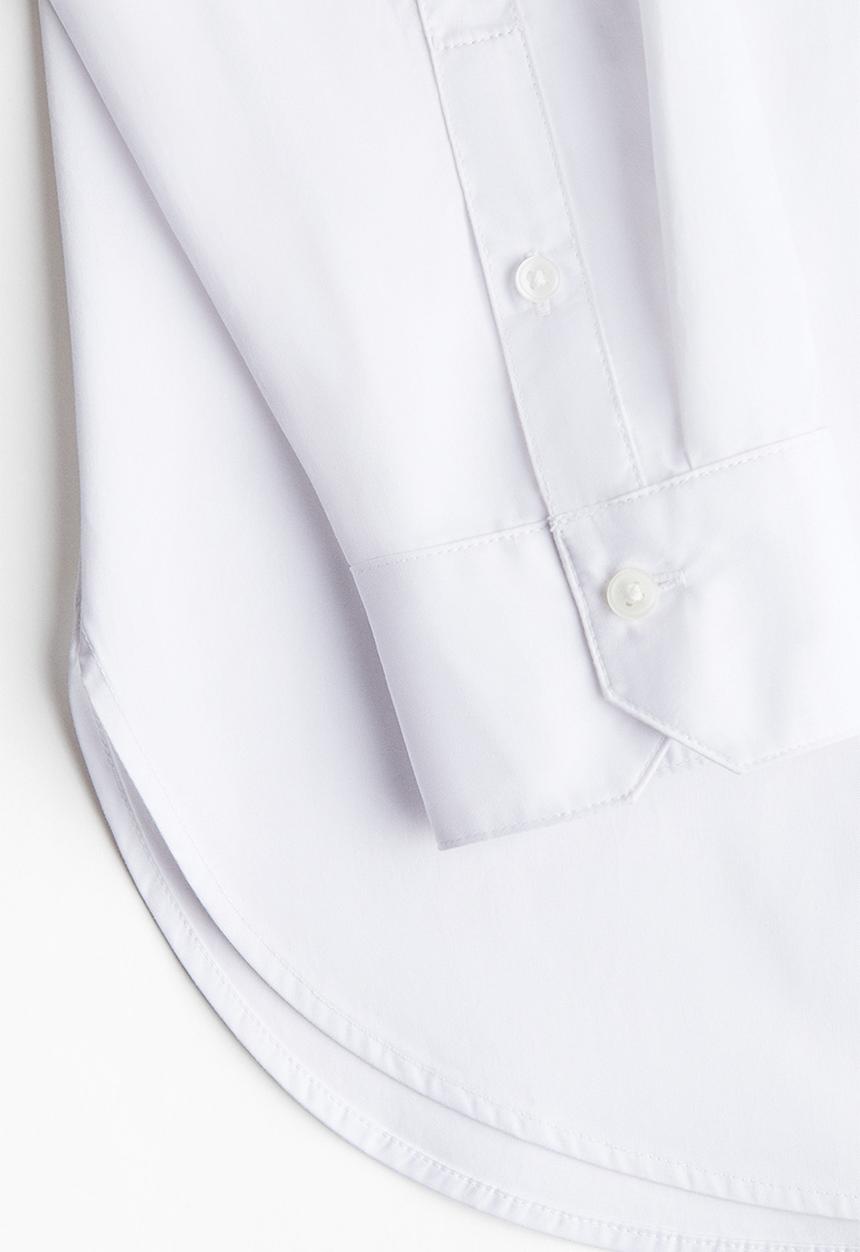 H&M - Oversized cotton shirt - white