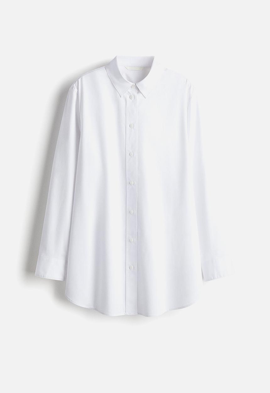 H&M - Oversized cotton shirt - white