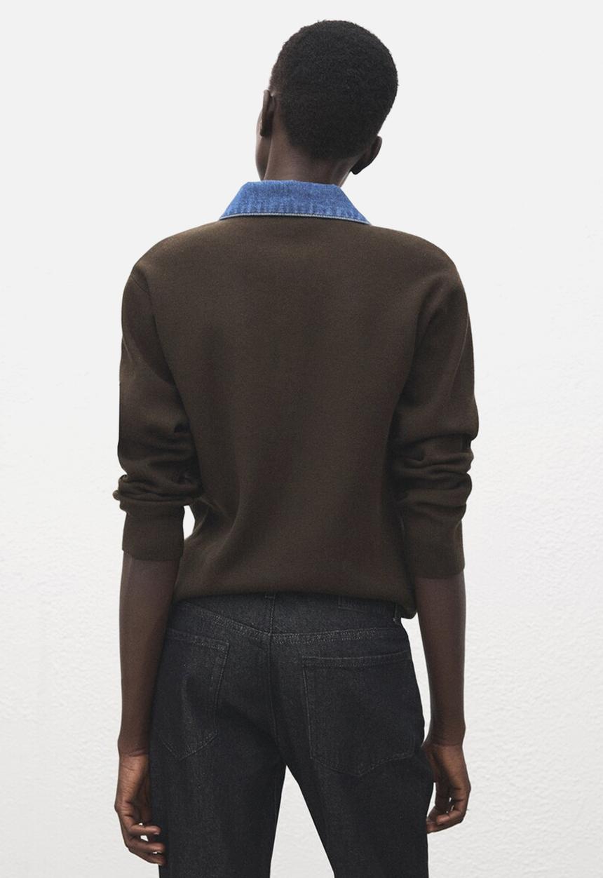 MANGO - Sweater abril - dark brown