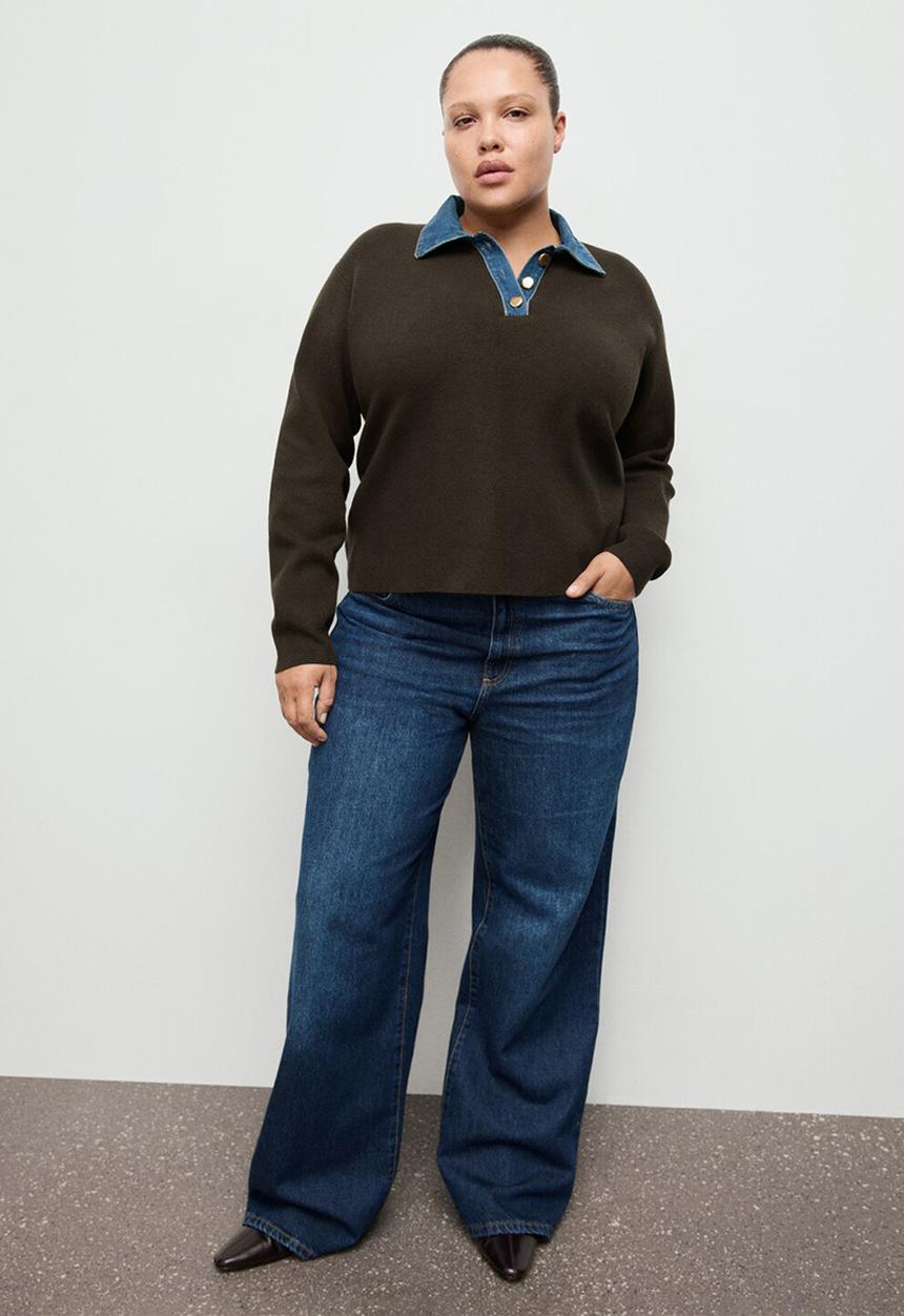 MANGO - Sweater abril - dark brown