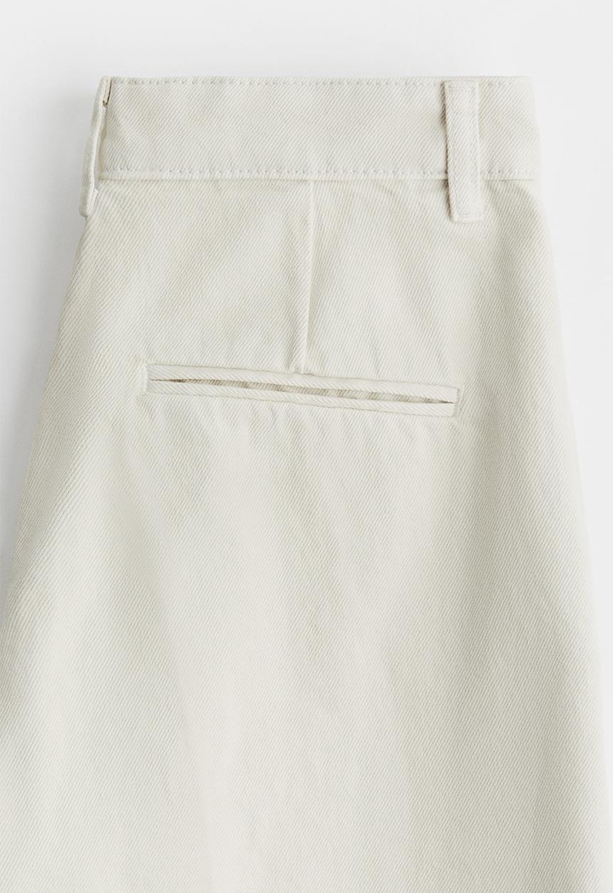 H&M - Barrel high ankle jeans - white