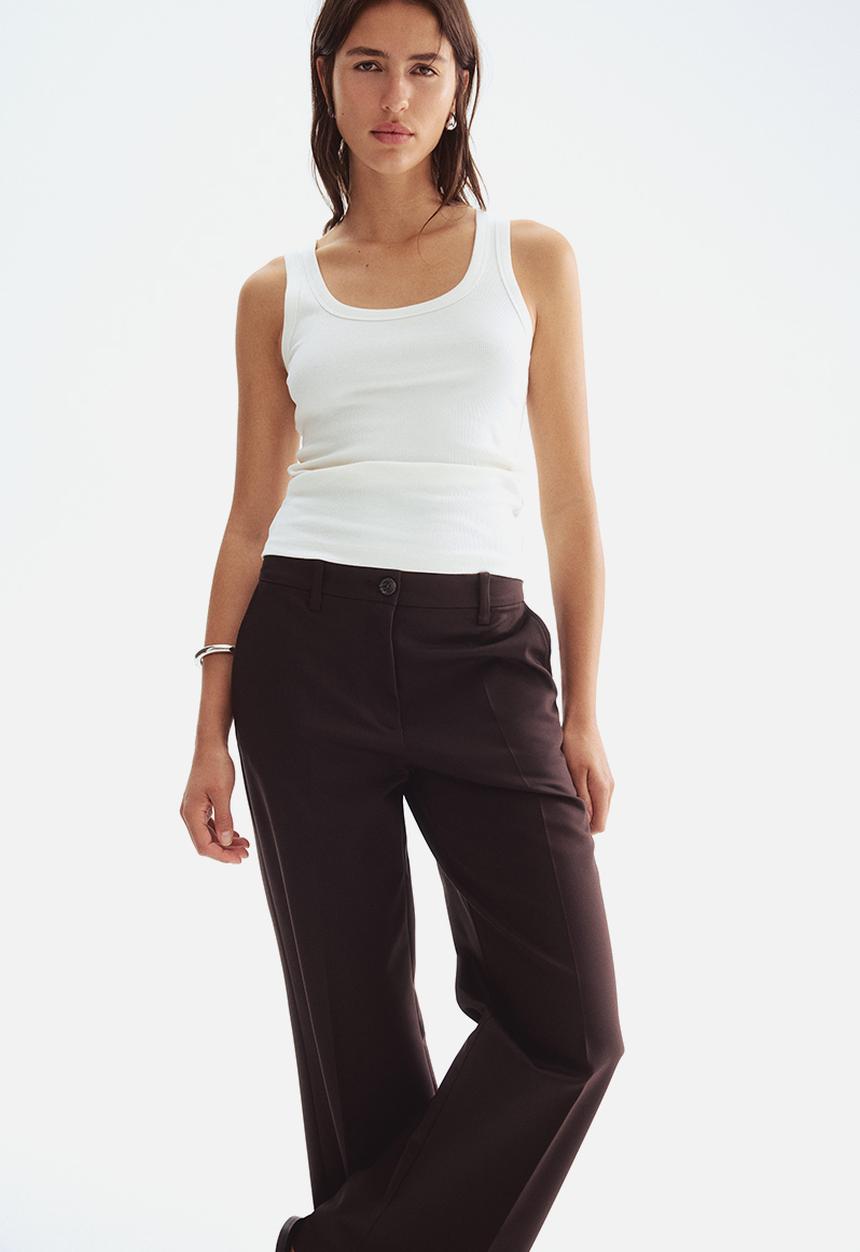 H&M - Bootcut trousers - dark brown