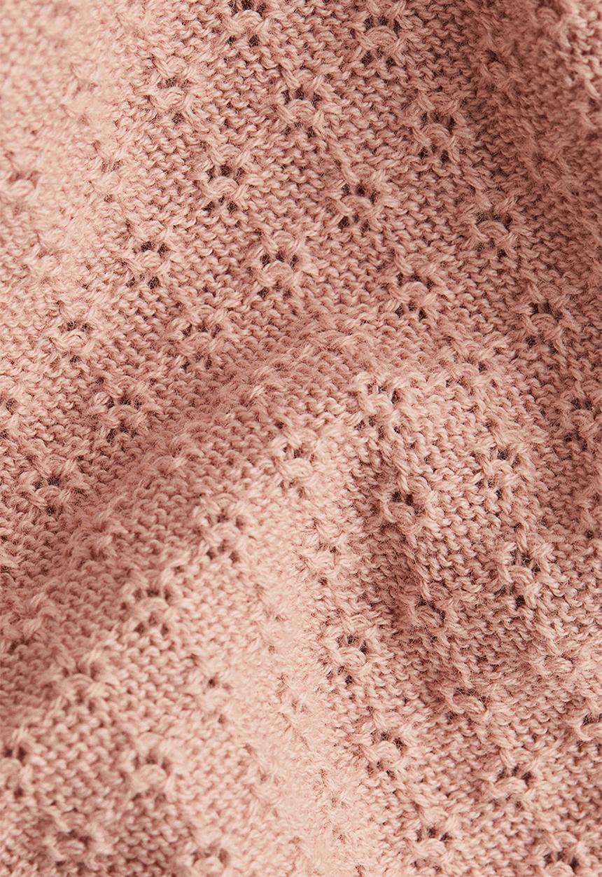 H&M - 2-piece pointelle-knit cotton set - pink
