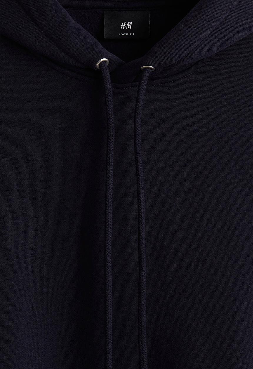 H&M - Loose fit hoodie - navy blue 