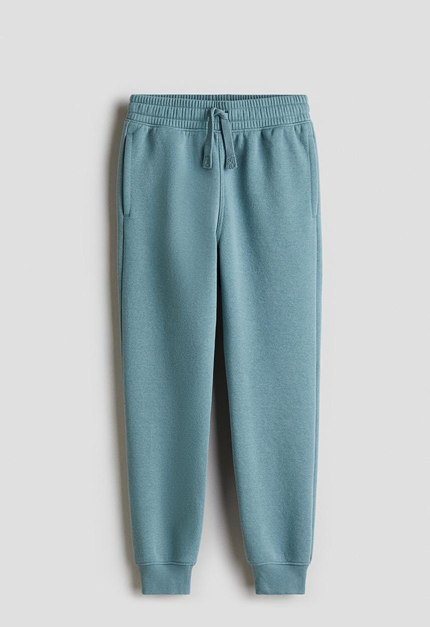 H&M - Cotton sweatshirt joggers - dusty turquoise