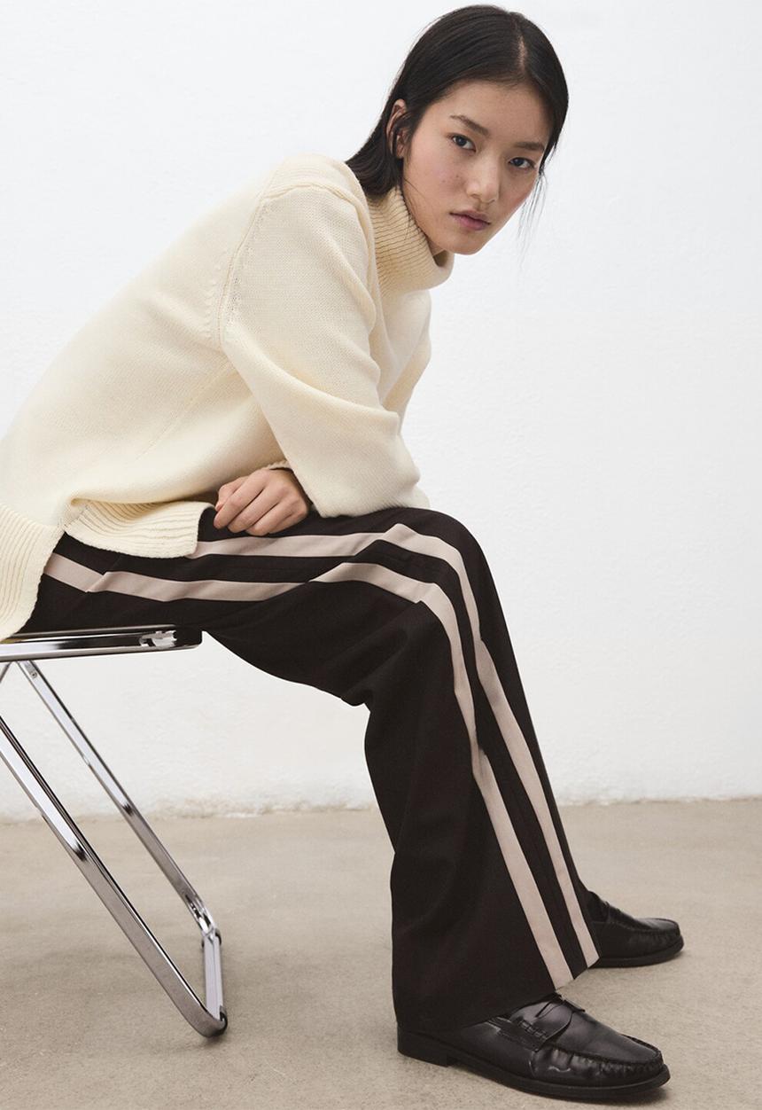MANGO - Trousers fatima - dark brown