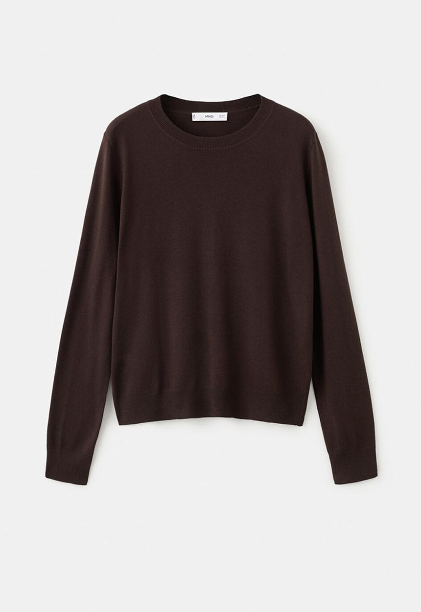 MANGO - Sweater lucca - dark brown