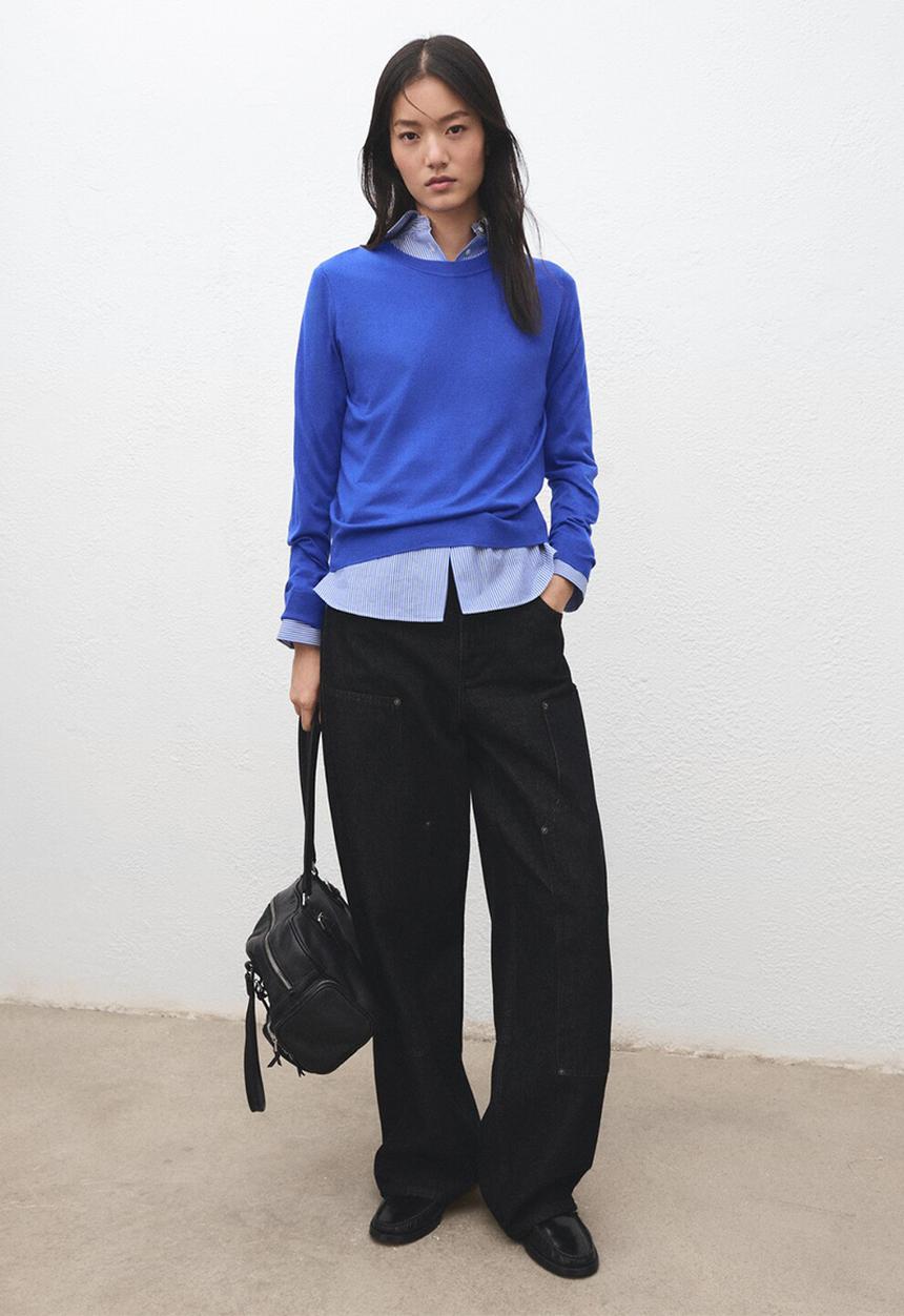 MANGO - Sweater lucca - bright blue