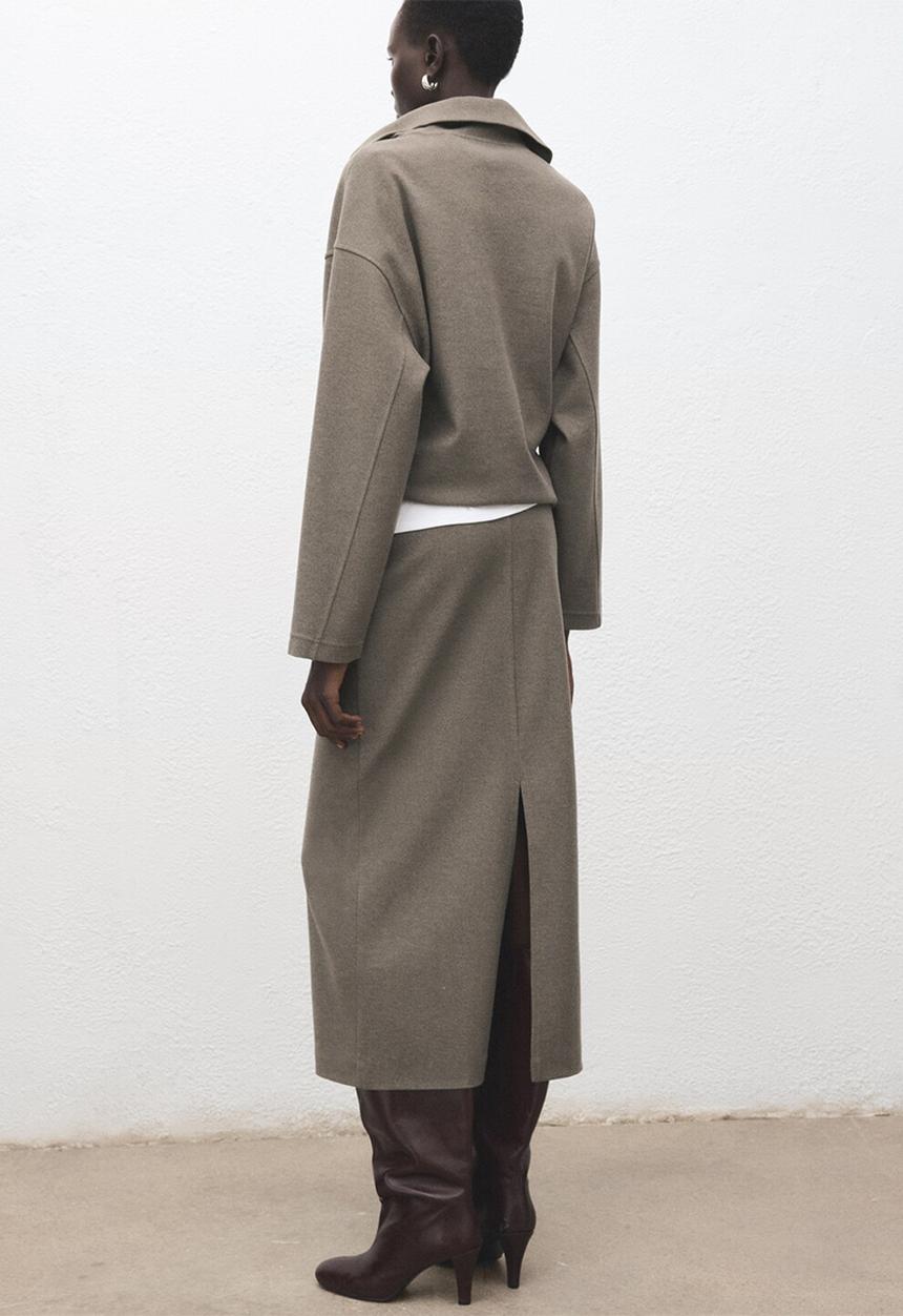 MANGO - Skirt chile - medium brown