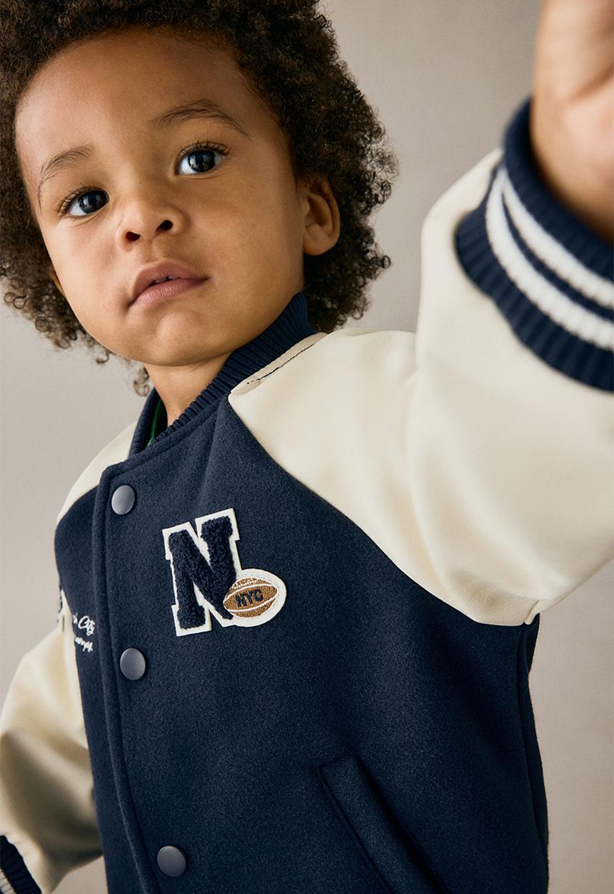 H&M - Baseball jacket - navy blue/n