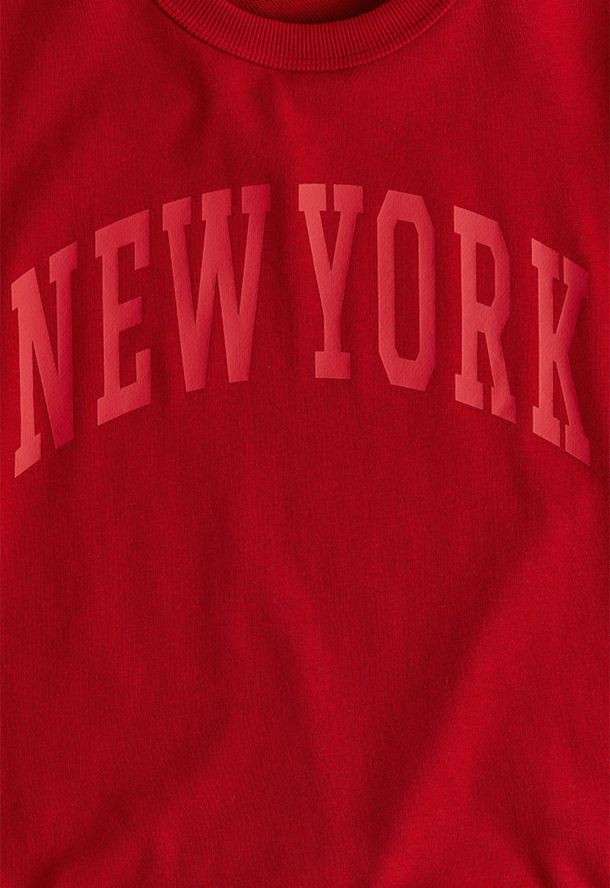 H&M - Printed sweatshirt - red new york 