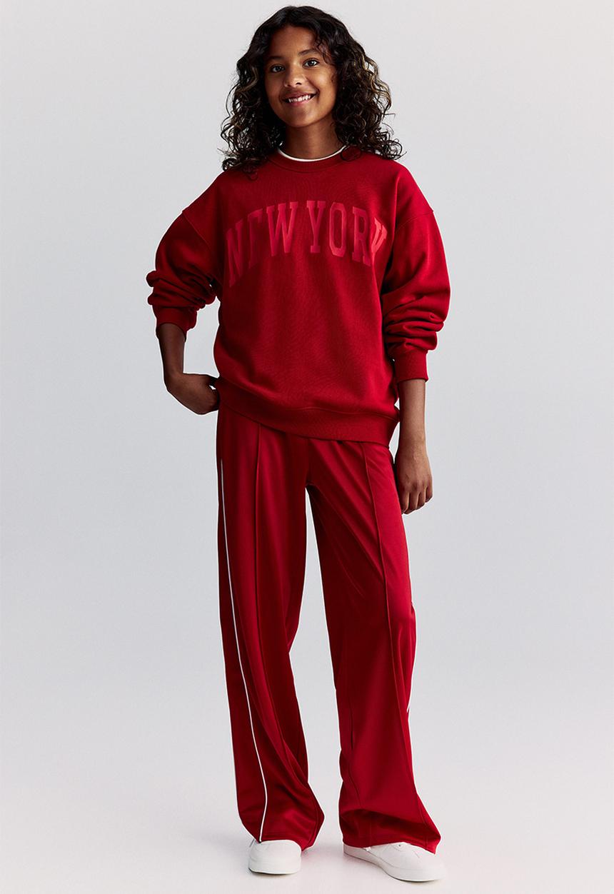 H&M - Printed sweatshirt - red new york 