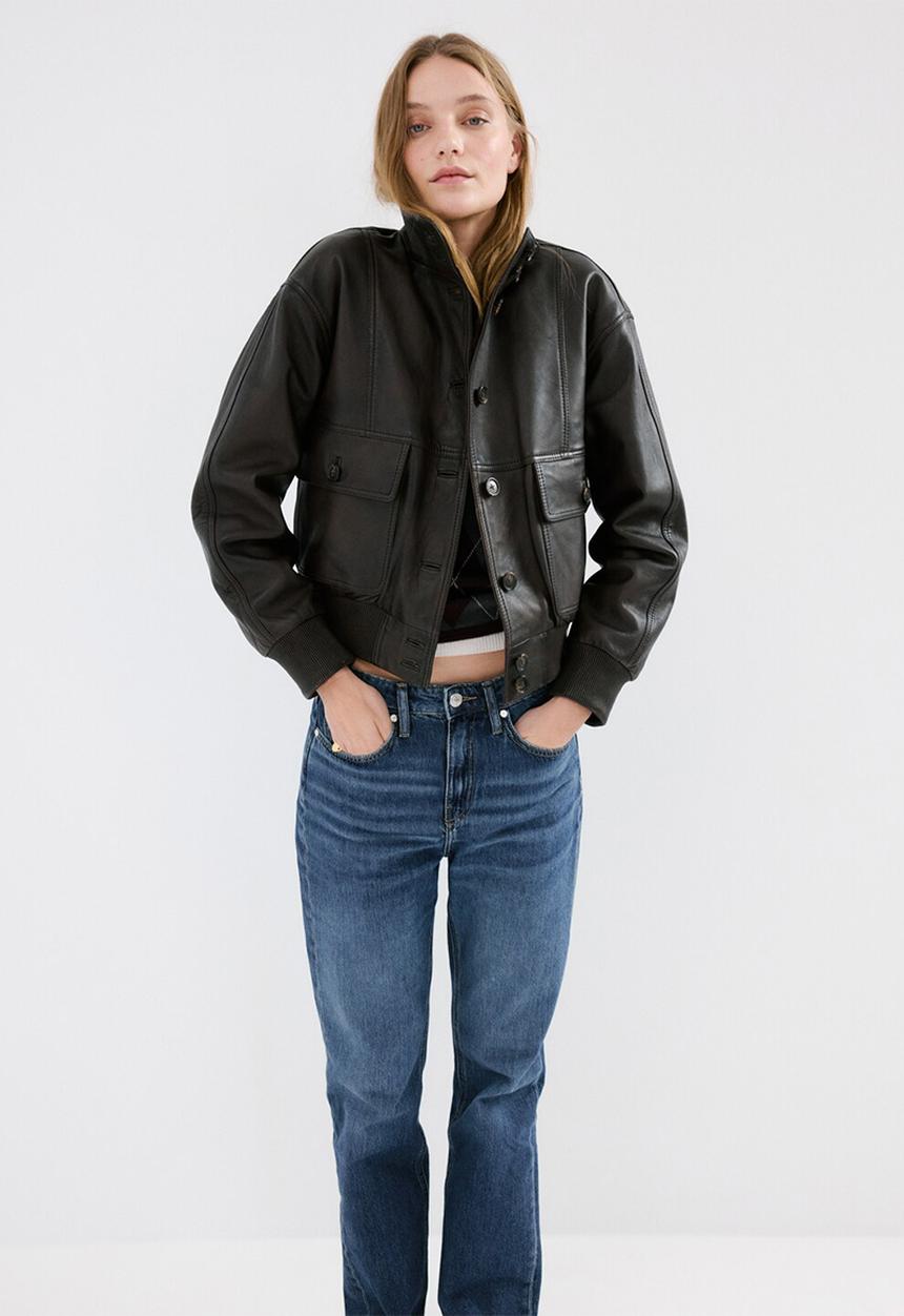 MANGO - Jeans matilda  -  open blue