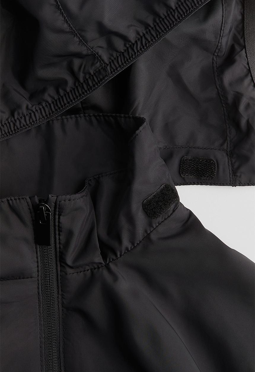 H&M - Hooded windbreaker - black