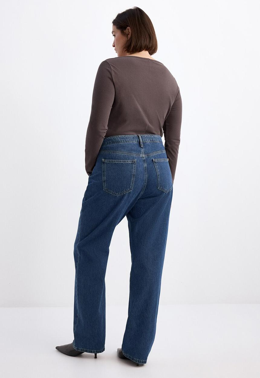 MANGO - Jeans matilda  -  open blue